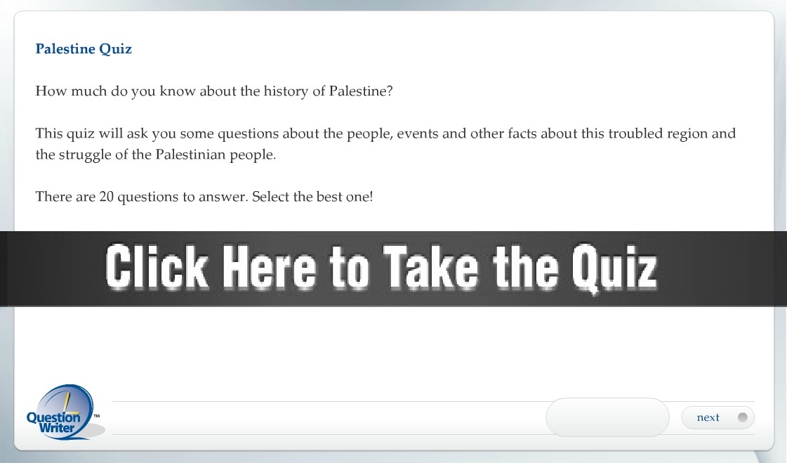 Take the 'Palestine' quiz!