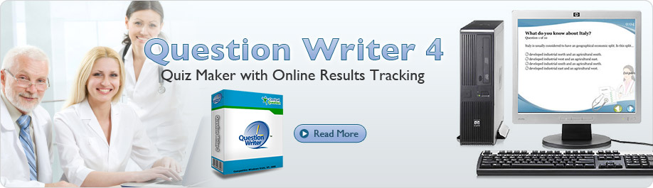 Question Writer 3 makes it easy to create flash quizzes