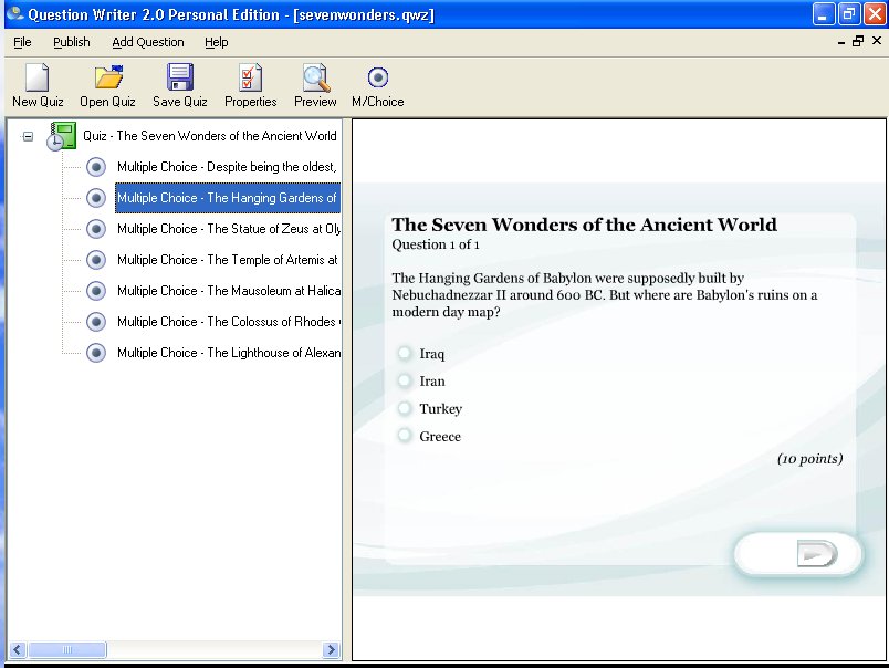 Question Writer 3 Basic 3.0 screenshot