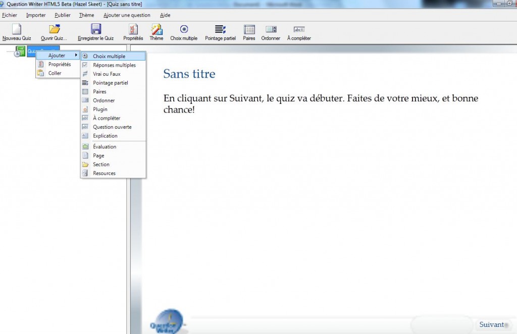 french interface 2 Question Writer Blog